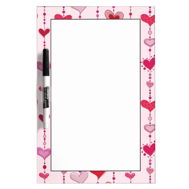 Heart Tiles Dry Erase Board (Front)