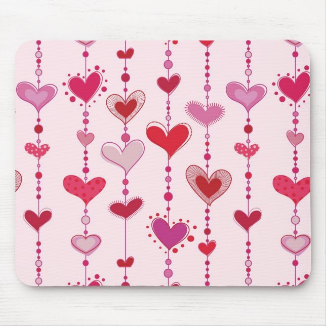 Heart Tiles Mouse Pad (Front)