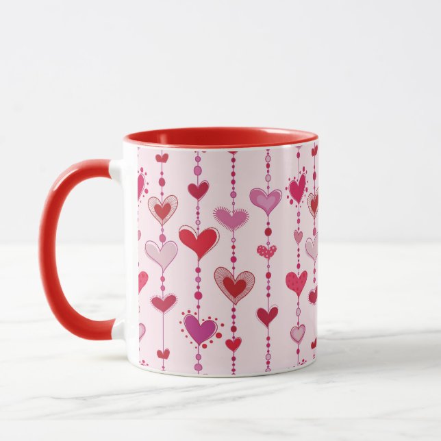 Heart Tiles Mug (Left)