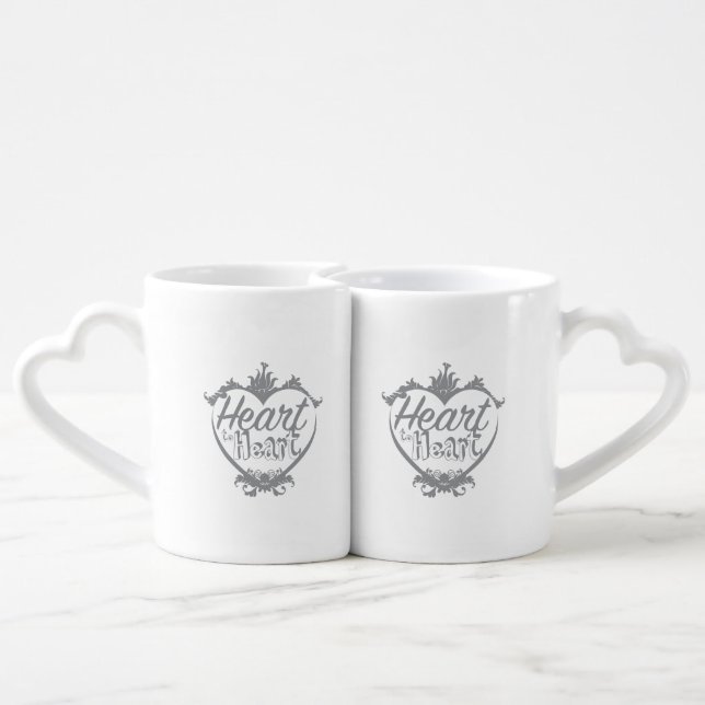 Heart to Heart Pair Mugs (Back Nesting)