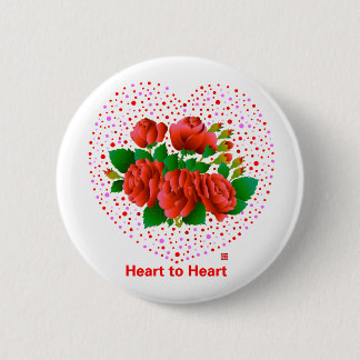 Heart To Heart Pinback Button