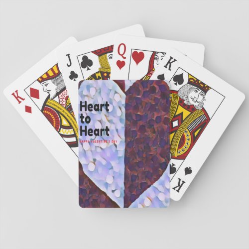 Heart to Heart Valentine playing cards