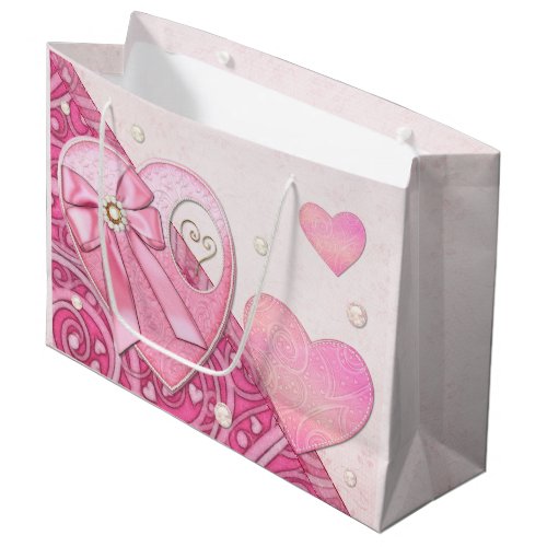 Heart to Heart Valentines Day Large Gift Bag