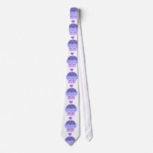 Heart Topped Kawaii Cupcake Neck Tie