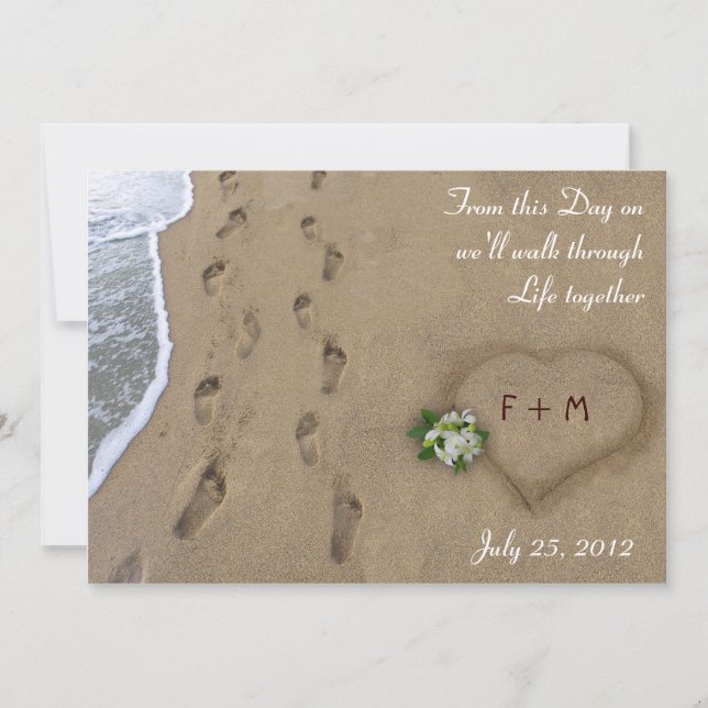 Heart & Tracks Announcement / Save the Date (Front)