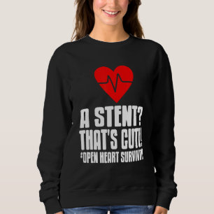 Heart Transplan Survivor Design for Post Attack Re Sweatshirt