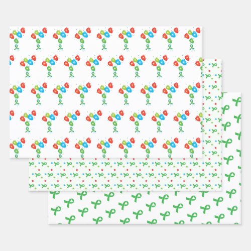 Heart Transplant Colorful  Wrapping Paper Sheets