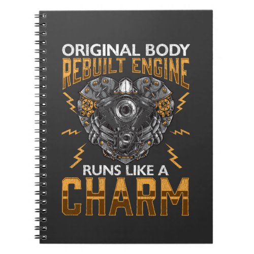 Heart Transplant Rebuilt Engine Bypass Surgery Notebook