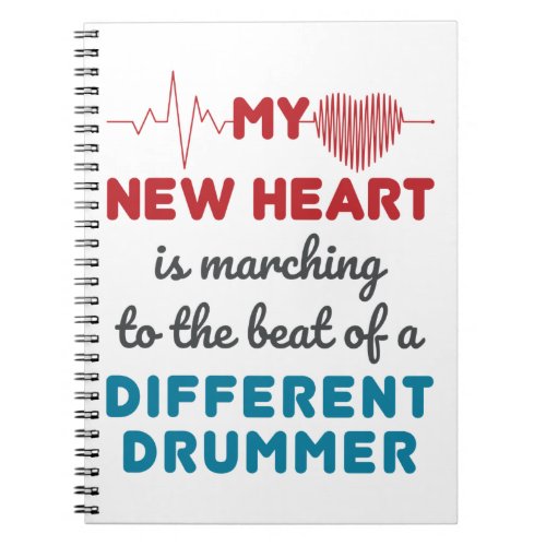 Heart Transplant Recipient New Heart Beat Notebook
