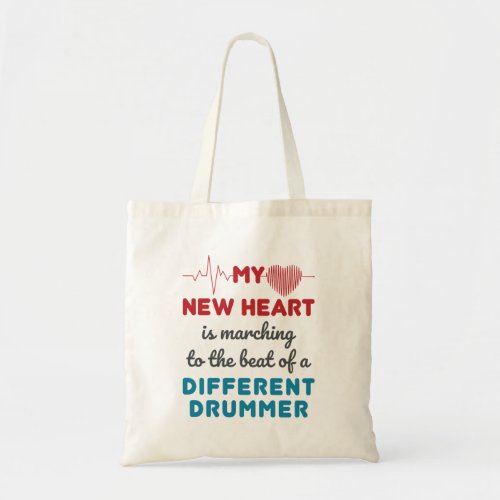Heart Transplant Recipient New Heart Beat Tote Bag