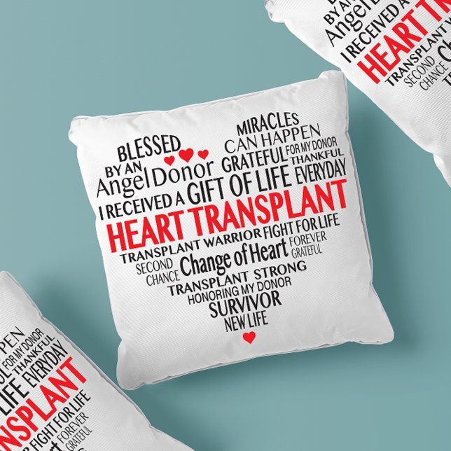Heart Transplant Survivor Comfy Pillow (Creator Uploaded)