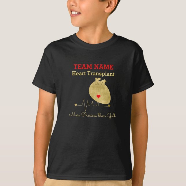 Heart Transplant Team Customizable Children's T-Shirt (Front)