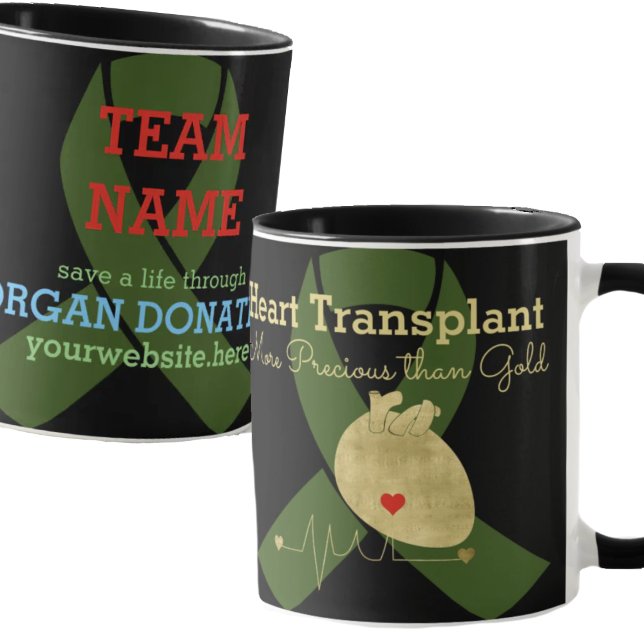 Heart Transplant Team Customizable Coffee Mug (Creator Uploaded)