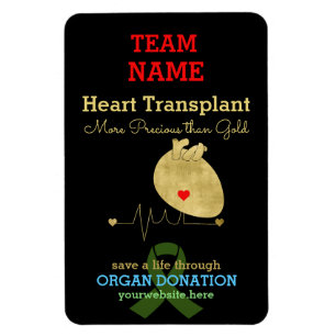 Heart Transplant Team Customizable Magnet
