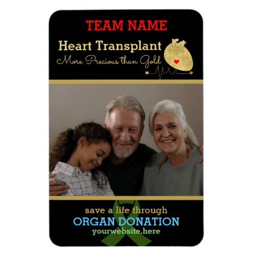 Heart Transplant Team Customizable Photo  Magnet