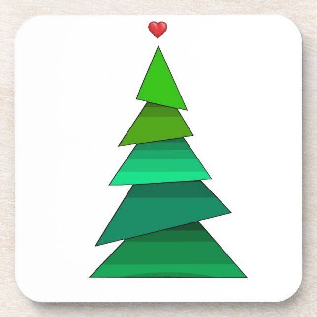 Heart Tree Beverage Coaster (Front)