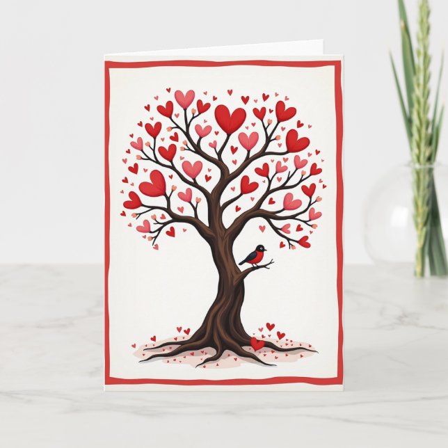 Heart Tree Birthday Card (Front)