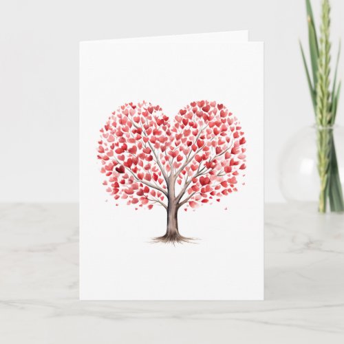 Heart Tree Blank Note Card