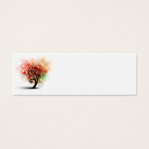 Customizable Heart Tree Bookmark Card Business Card Templates