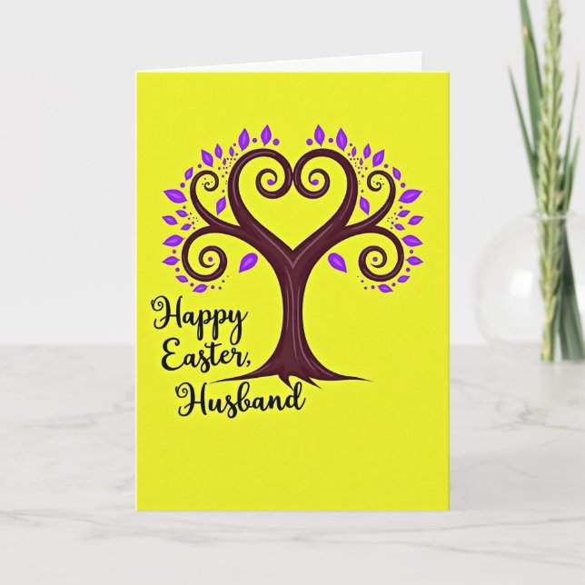 Heart Tree Easter Card (Front)