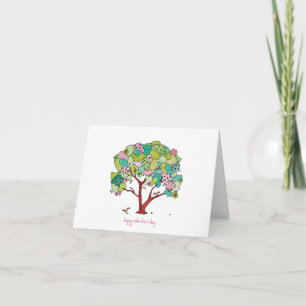 Heart Tree Happy Valentine's Day Holiday Card