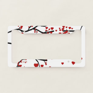 Heart Tree License Plate Frame