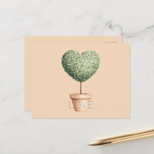 Heart Tree Love Postcard