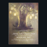 Heart Tree Mason Jar Lights Rustic Country Wedding Invitation<br><div class="desc">Rustic country mason jar lights tree wedding invitations</div>