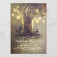 Heart Tree Mason Jar Lights Rustic Country Wedding