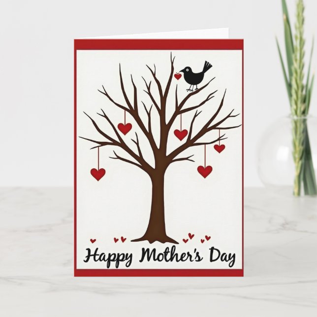 Heart Tree Mothers Day Love Card (Front)