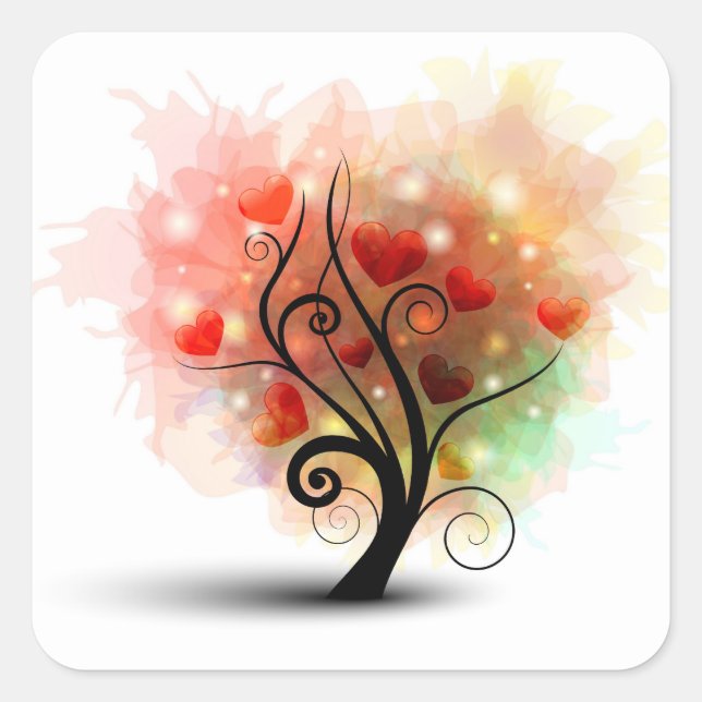 Heart Tree Sticker (Front)