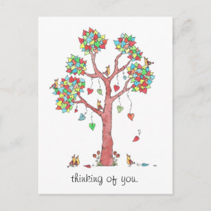 Heart Tree Thinking of You Postcard