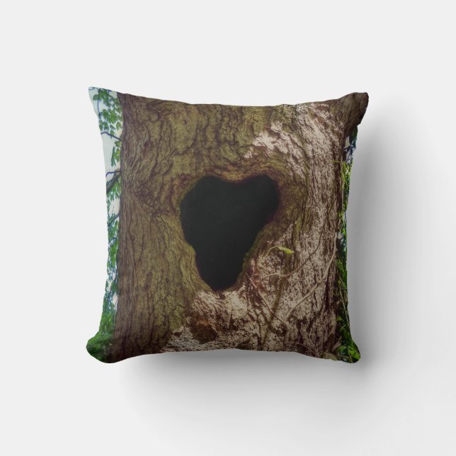 Heart Tree Throw Pillow (Front)