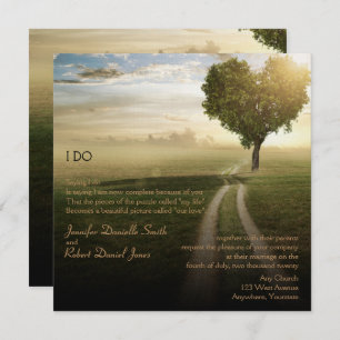 Heart Tree Wedding Invitation