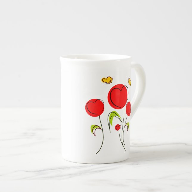 Heart Tulips Specialty Mugs (Front Right)