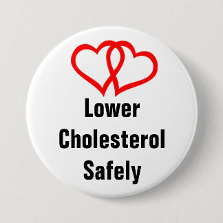 heart-two-hearts, LowerCholesterolSafely Pinback Button