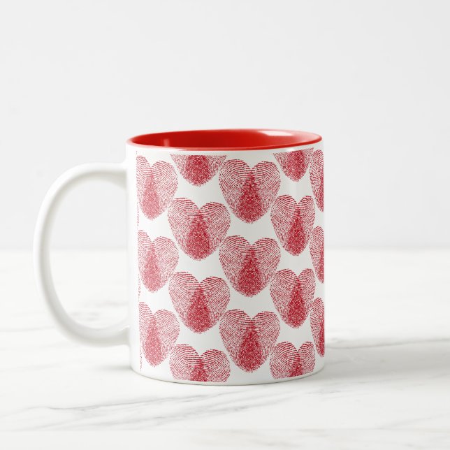 Heart Two-Tone Coffee Mug (Left)