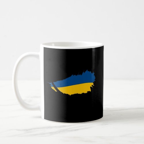 Heart Ukraine I Stand With Ukraine Ukrainian Flag Coffee Mug