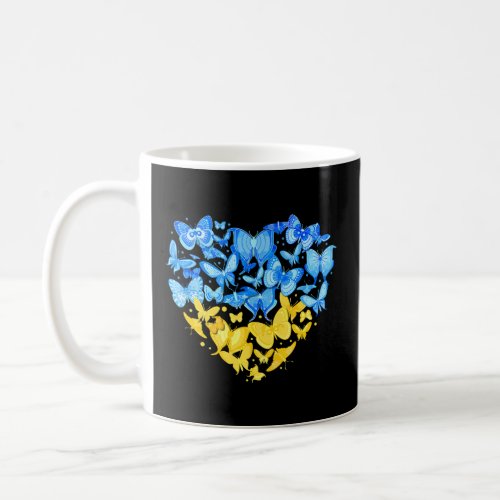 Heart Ukraine Love Ukraine Ukrainian Flag Stand Wi Coffee Mug