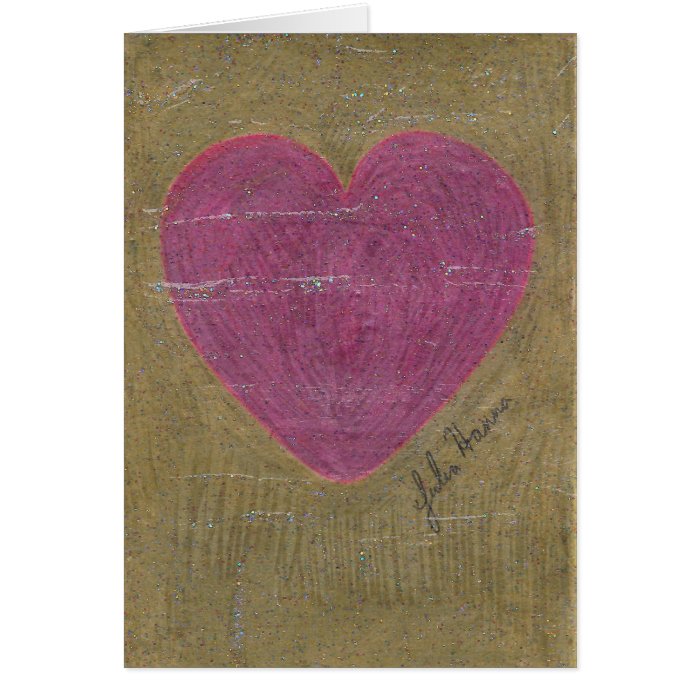 Heart Valentine Birthday Card By Julia Hanna
