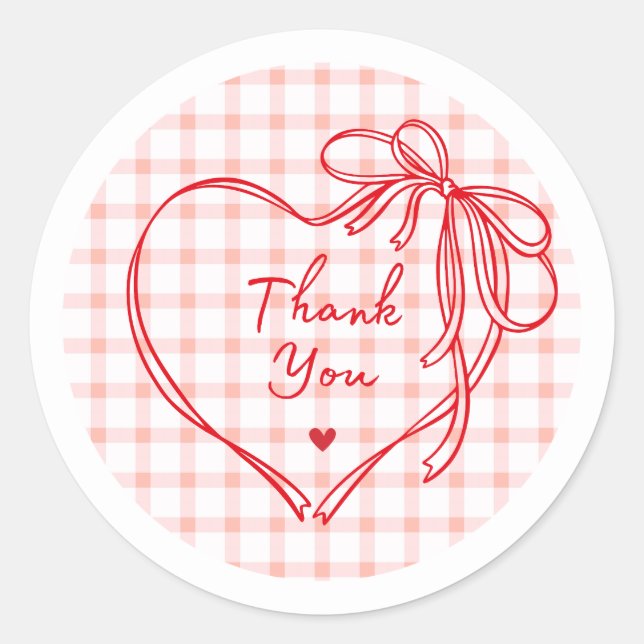 Heart Valentine’s Day Gift Sticker (Front)