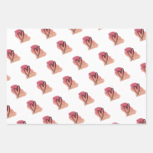 Heart  valentine wrapping paper 