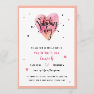 Heart Valentine's Day Invitation