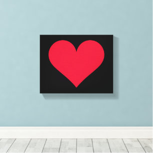 Heart Valentines Day Love Heart  Canvas Print