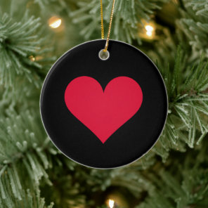 Heart Valentines Day Love Heart  Ceramic Ornament