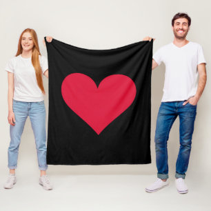 Heart Valentines Day Love Heart Fleece Blanket