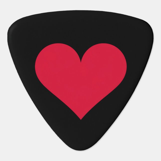 Heart Valentines Day Love Heart  Guitar Pick (Front)