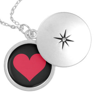 Heart Valentines Day Love Heart Locket Necklace