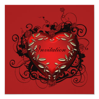Heart Valentine's Day Party Invitation