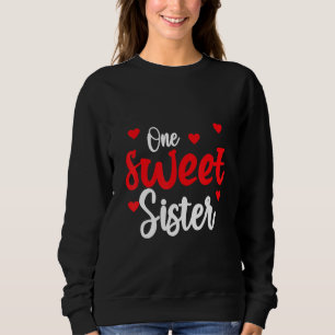 Heart Valentines Day Shirt For Sister Matching Fam